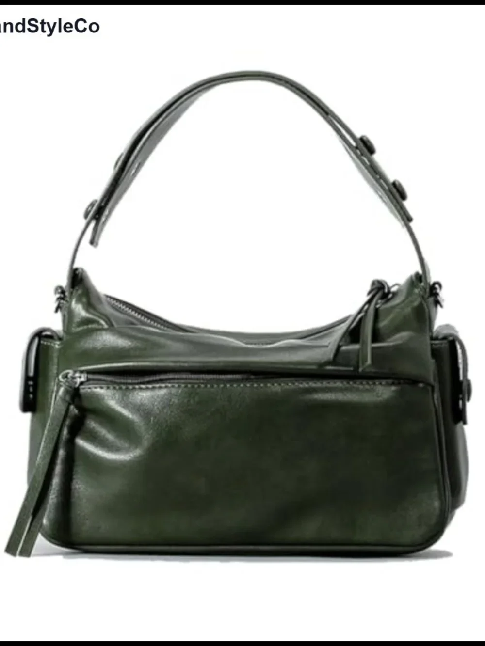 Faux Leather Satchel Crossbody Handbag Top Handle Purse